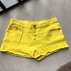 Short Shorts, Yellow color, Size S ( listed at L korean sizing )